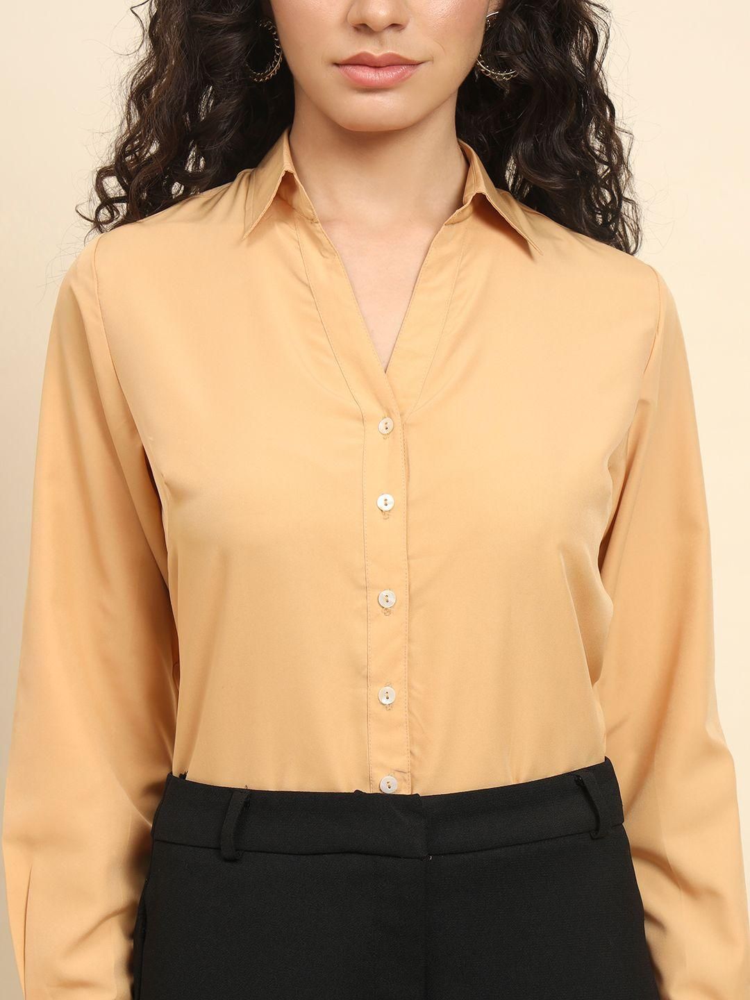 TRENDARREST Beige Dart Shirt