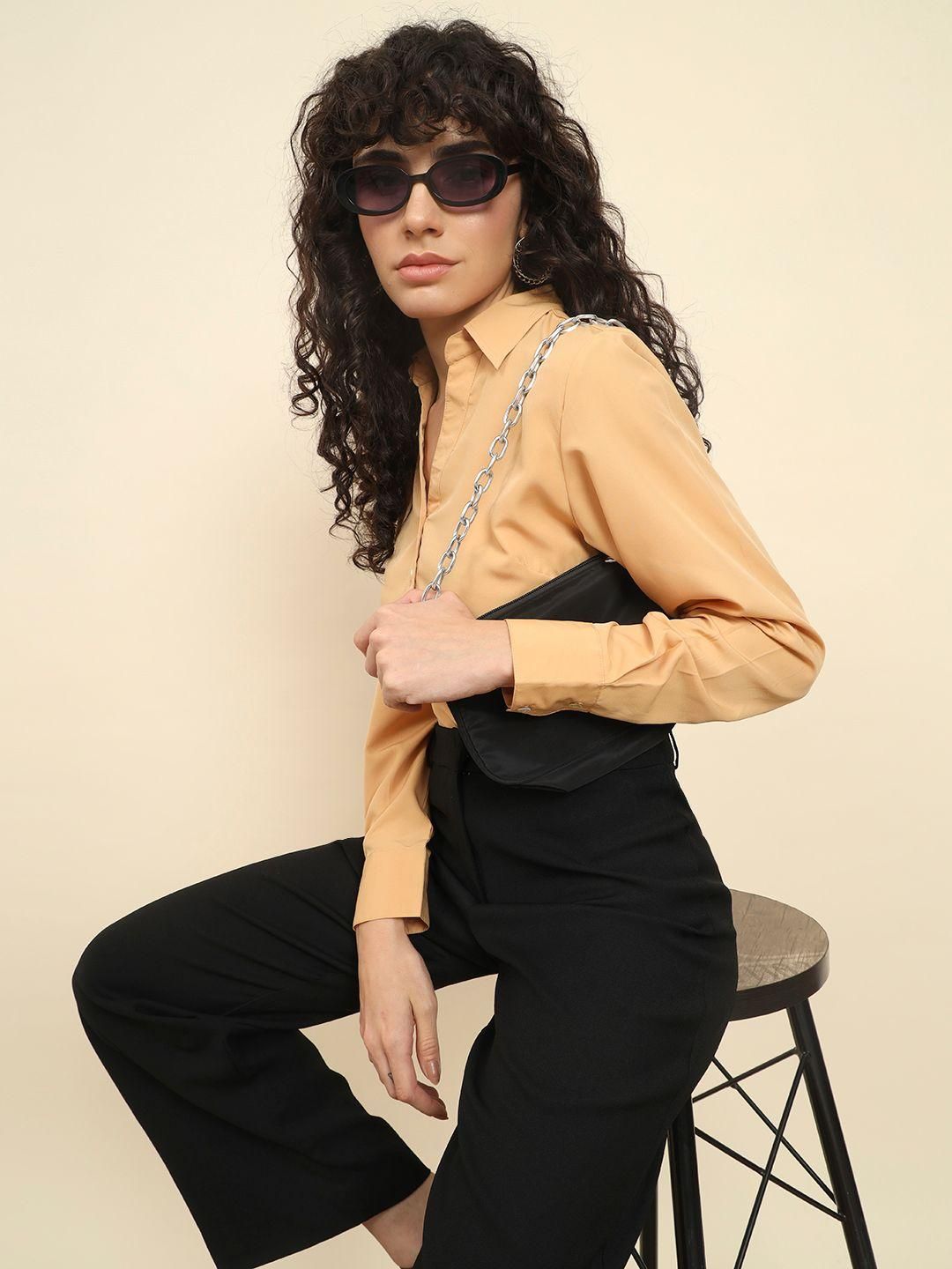 TRENDARREST Beige Dart Shirt