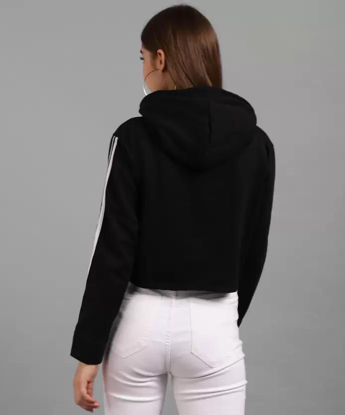 Women Solid Sweatshirt Hoodie