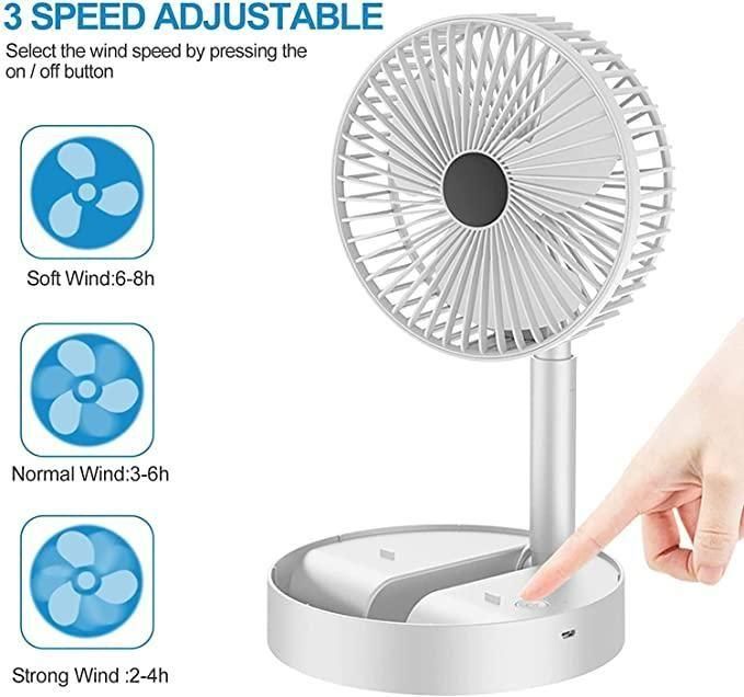Standing Rechargeable Pedestal Fan