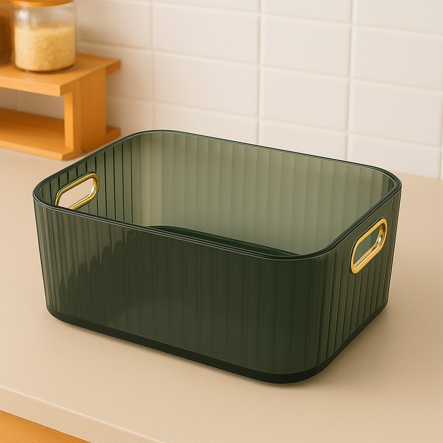 Luxury Ribbed Storage Container 