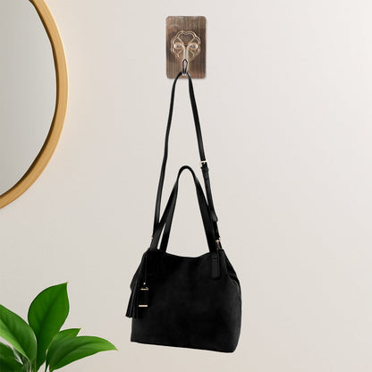 Plastic Adhesive Sticky Waterproof and Oil Proof, Wall Hook (5.5×3.5 Cm & 10 Pc)