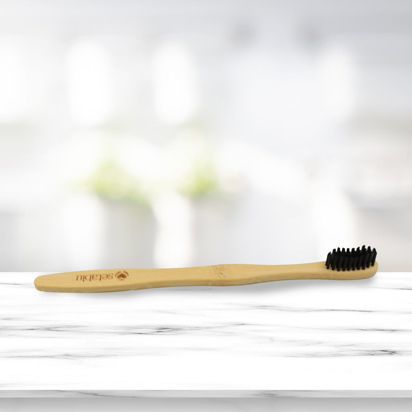 Bamboo Wooden Toothbrush Soft Toothbrush Wooden Child Bamboo Biodegradable Toothbrush, Manual Toothbrush for Adult, Kids (15 pcs set / With Round Box)