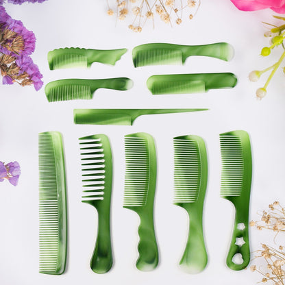 Salon Multipurpose Hair Comb 10 Pc Set Styling Grooming Professional Use
