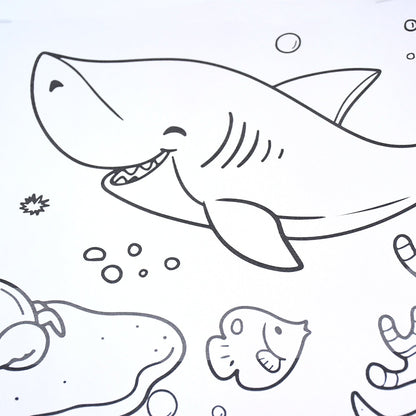 Fun and Educational Coloring Roll (1 Pc)