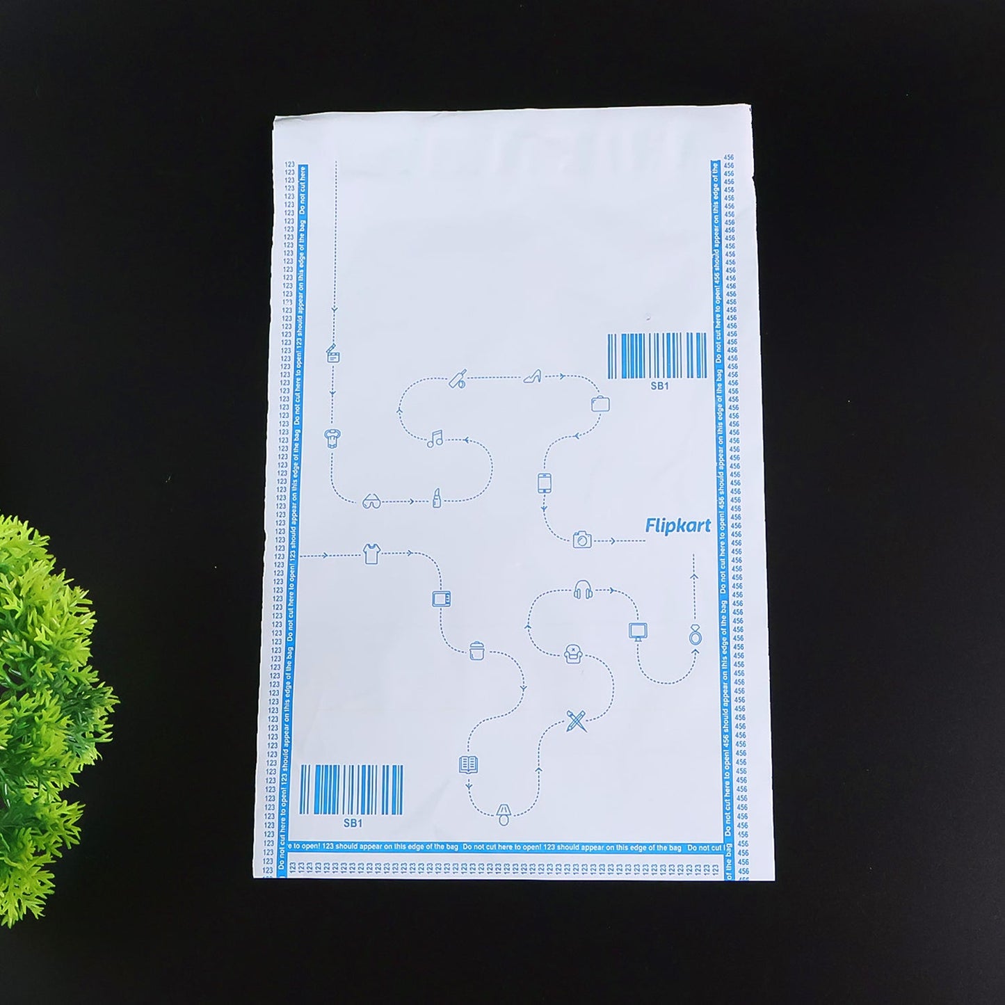 Flipkart Branded Security Courier Bags Medium Size, 100 Pcs Set