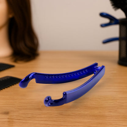 Multicolor Plastic Banana Hair Clips Set (12 Pc)