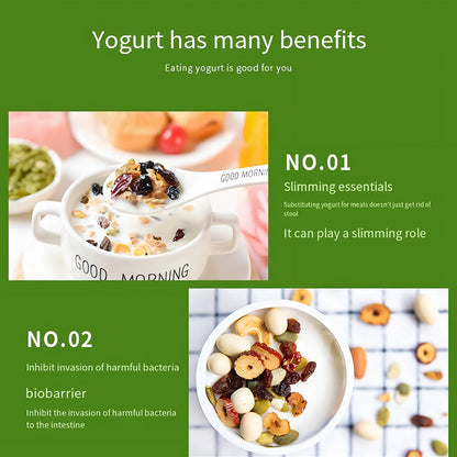 Orange ELECTRONIC YOGURT MAKER, AUTOMATIC YOGURT MAKER MACHINE 1L YOGHURT PLASTIC CONTAINER FOR HOME USE