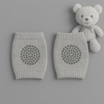 Cozy Light Grey Wool Leg Warmers for Kids