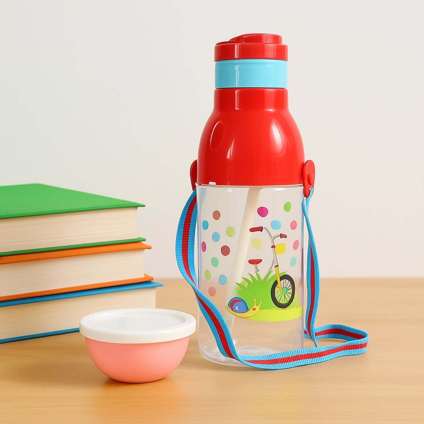 900ml Insulated Water Bottle with Dori & Straw: Leakproof, BPA-Free, Sports Bottle