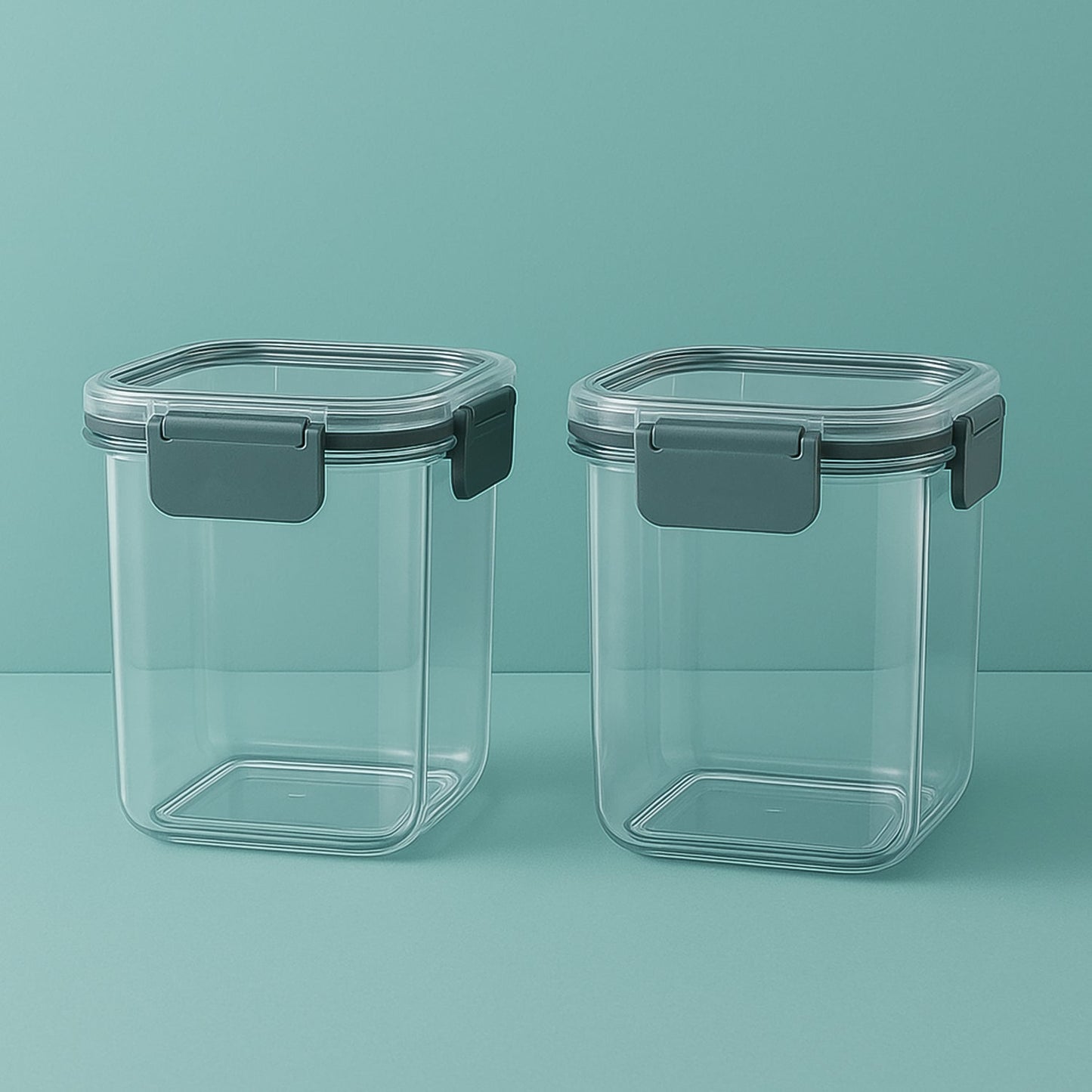 Apex Press N’ Lock Airtight Food Storage Container Set (2Pc/900ml) Approx