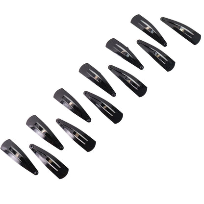 Metal Tik Tak Hair Clips (12 Pcs Set), Hair accessories