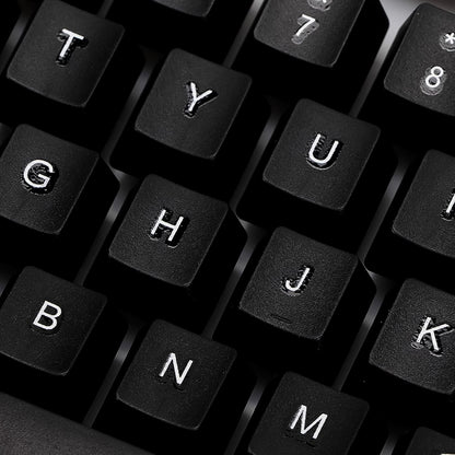 Gaming keyboard mouse combo featuring 104 keys and a comfortable, ergonomic design.