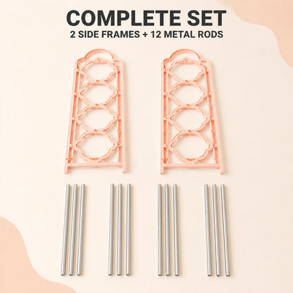 Folding Shoe Rack – 4-Layer Space Saver | India