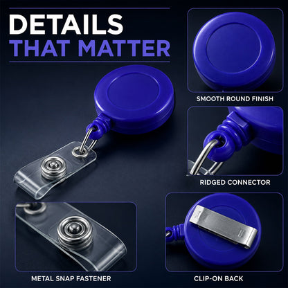 Badge reel clip detail