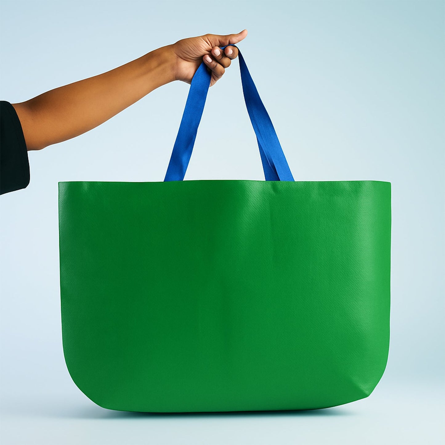 Plastic Eco-Friendly Large Shopping Tote Bag 62x44cm (Mixcolor & 1 Pc)