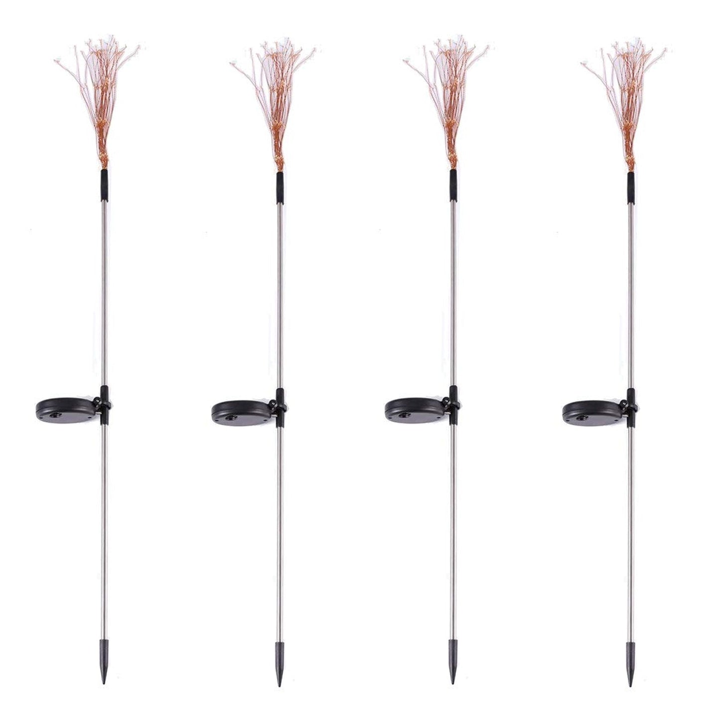 Colorful Multi Led Outdoor Solar Garden Lights (4 Pcs Set)