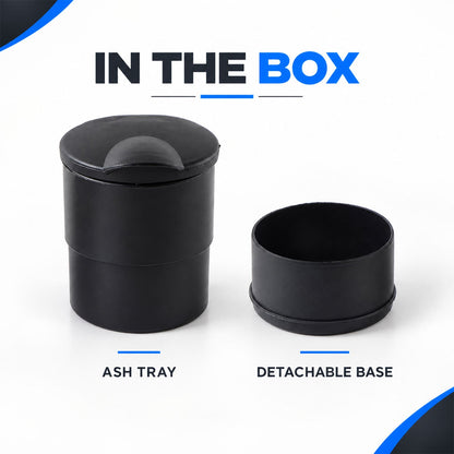 Car Ashtray with LED Light and Lid, Cup Holder Ashtray for Car Interior (1 Pc)