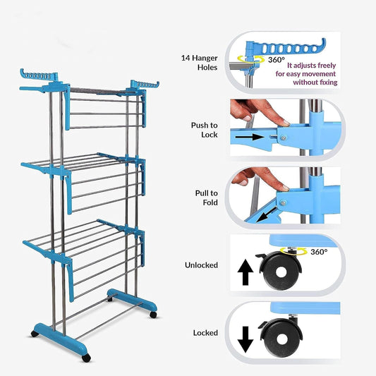 Stainless Steel Cloth Drying Stand