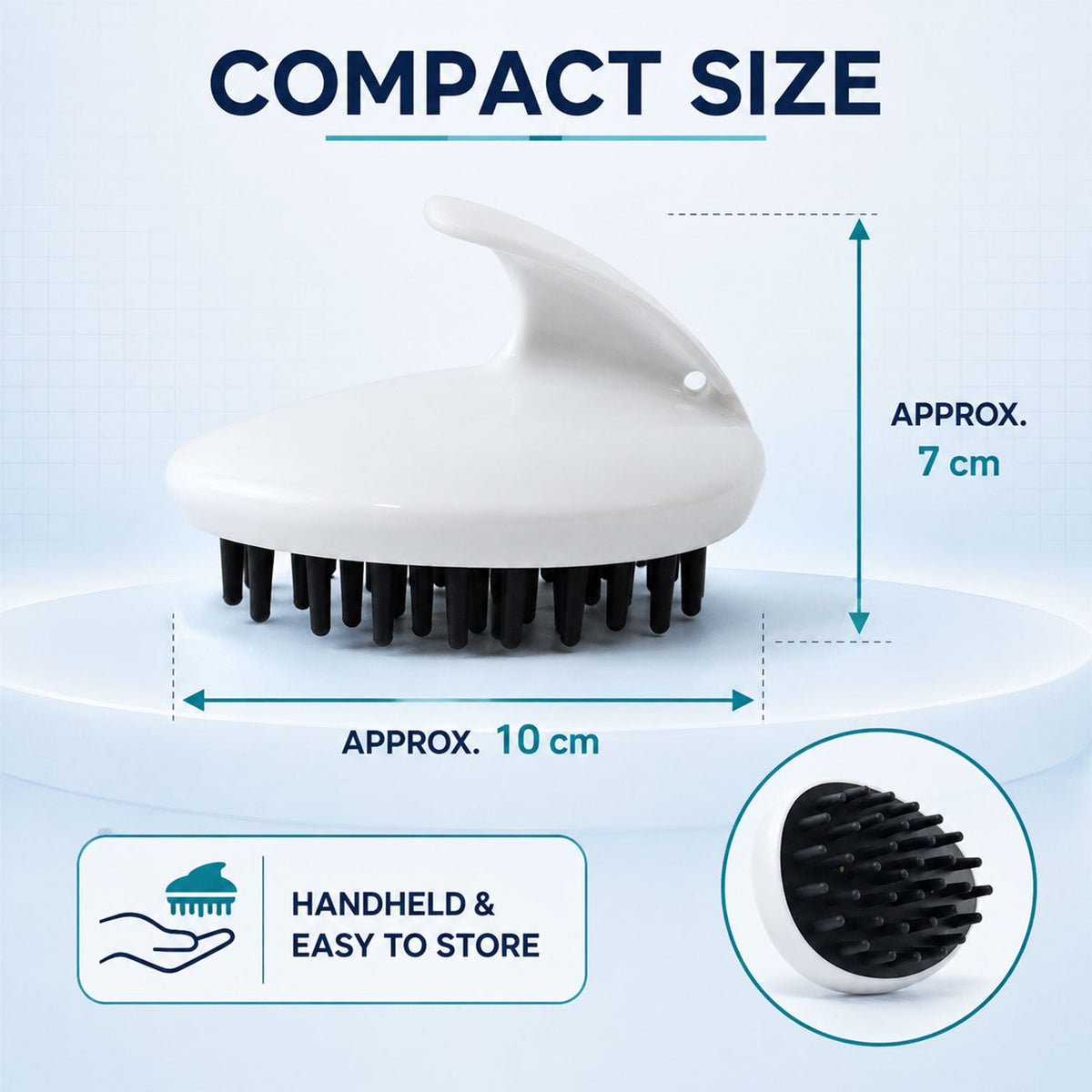 Scalp massager grip view