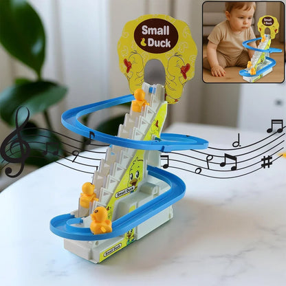Kids Fun Toy Combo – Light-Up Frog Toy, Duck Climbing Track & Cactus Character Toy
