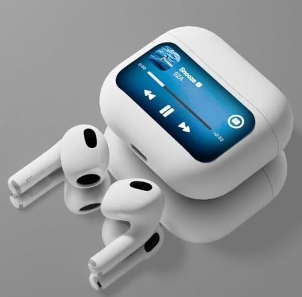 Airpods Pro 2nd generation Touch Display with Active Noise Cancellation Bluetooth Gaming  (White, True Wireless)