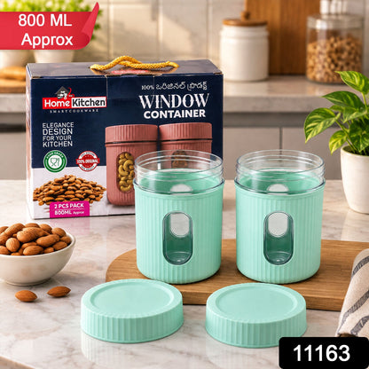 Kitchen Storage Container Set – Airtight 2-Pc 750 ML Set