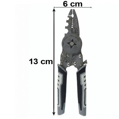Wire crimping plier size details