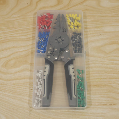 Wire crimping plier tool kit live plastic box photo