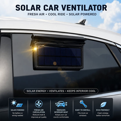 Solar powered car ventilator feature guide