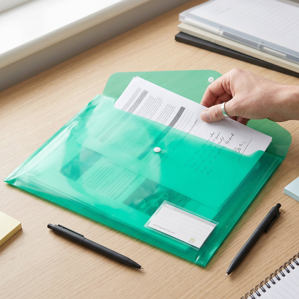 Document folder open view