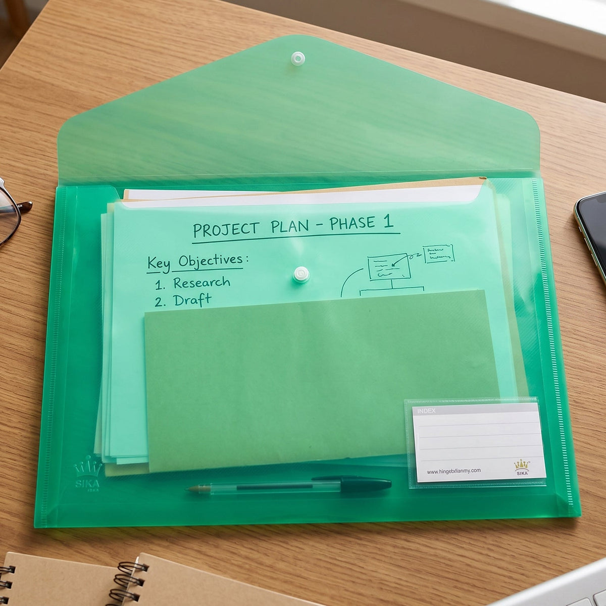 Document folder storage view