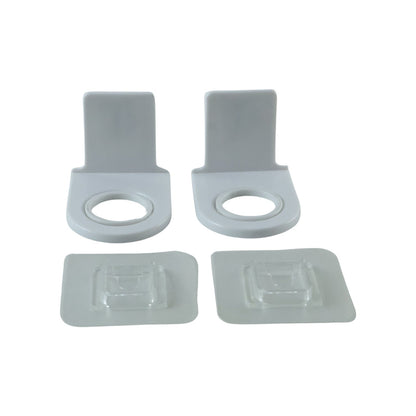 A single white plastic bottle holder with measurements of 5 cm height and 6 cm width indicated by arrows.