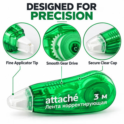 Correction tape applicator detail
