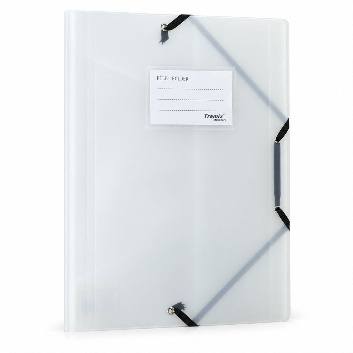 Elastic file folder white bg