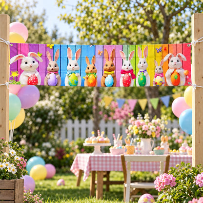 Easter backdrop curtain white bg