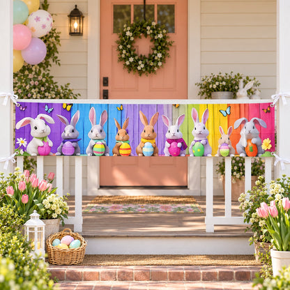 Easter party wall porch banner