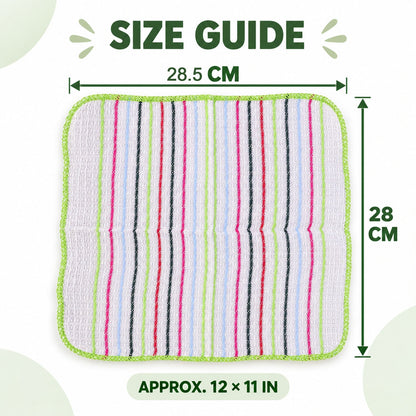 Pack of six checked dish cloths