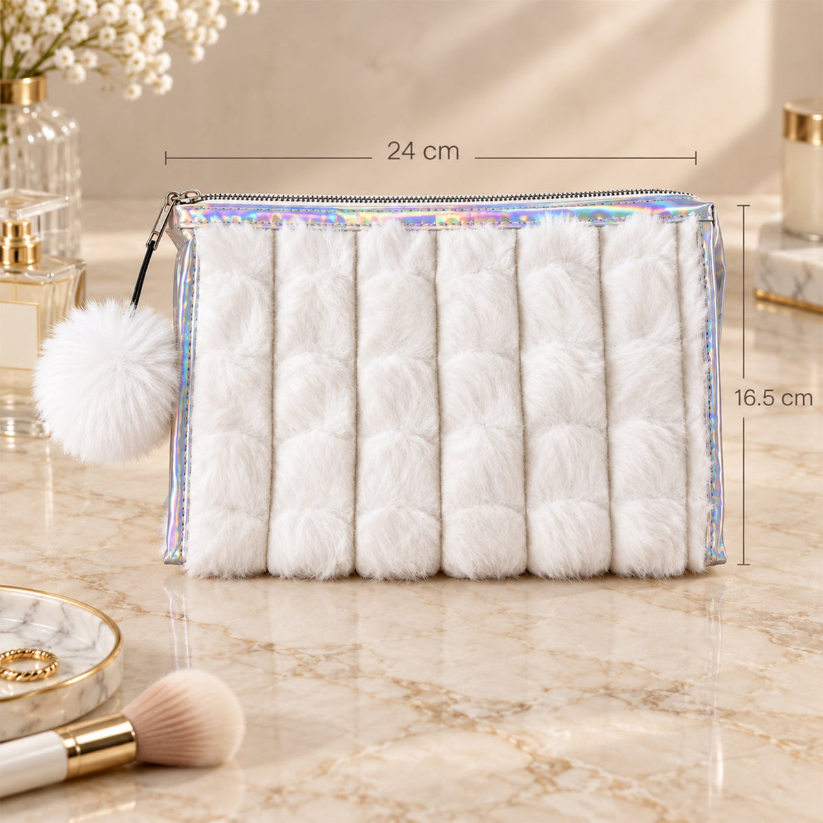 Makeup pouch size 24x16cm