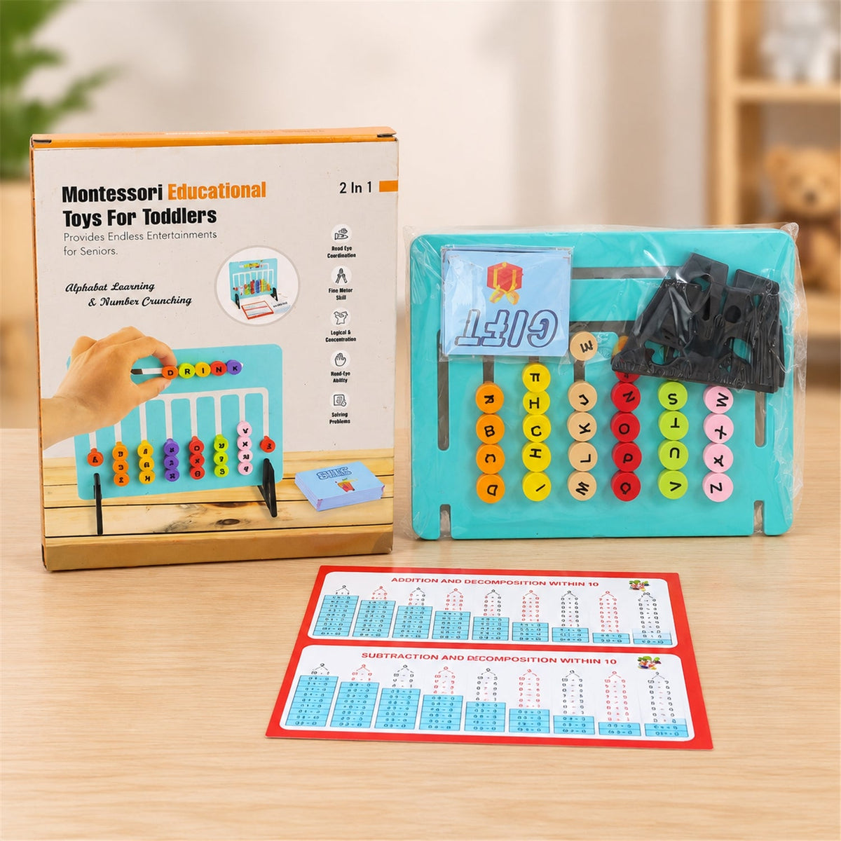 ABC maths board kids learning use