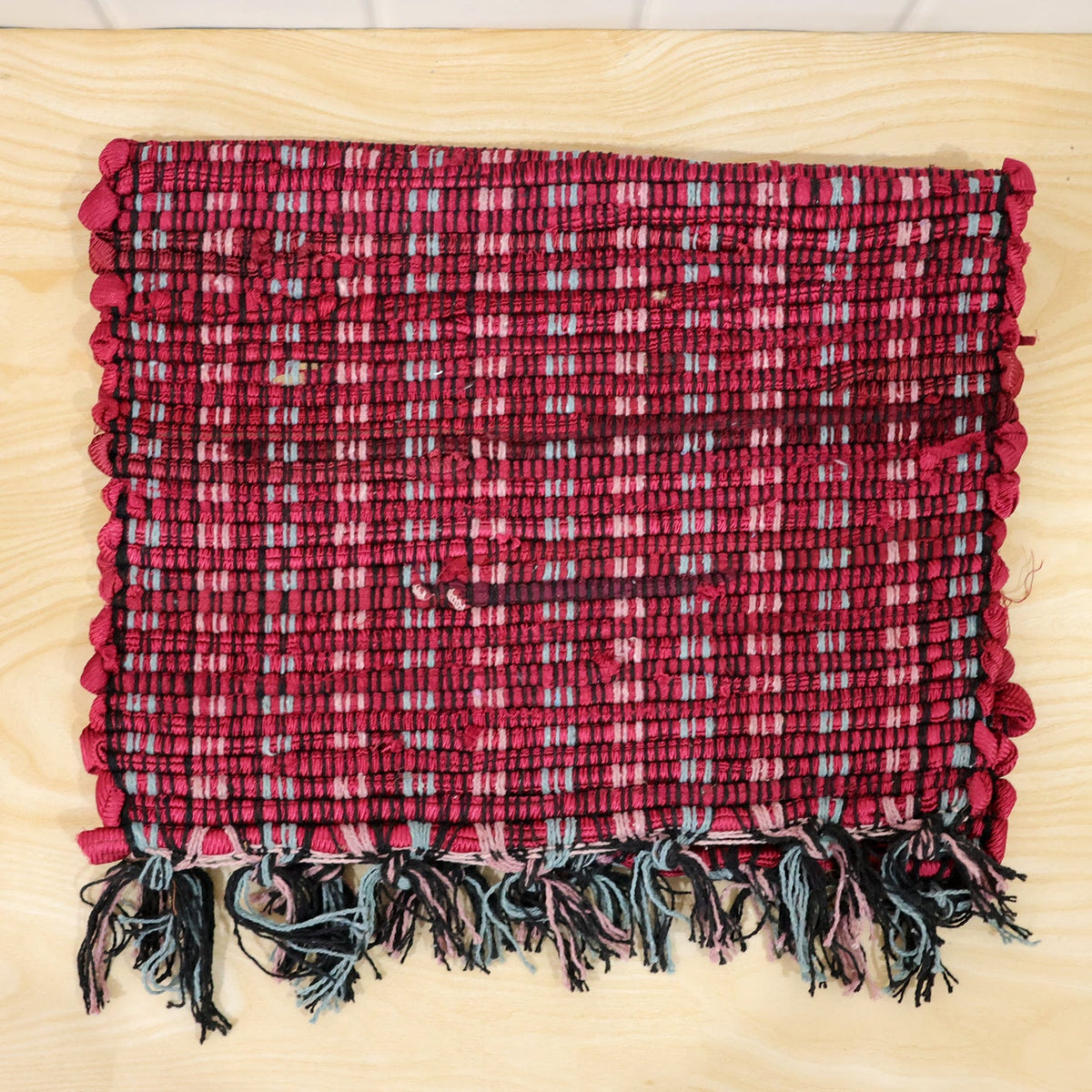 Woven floor mat door use