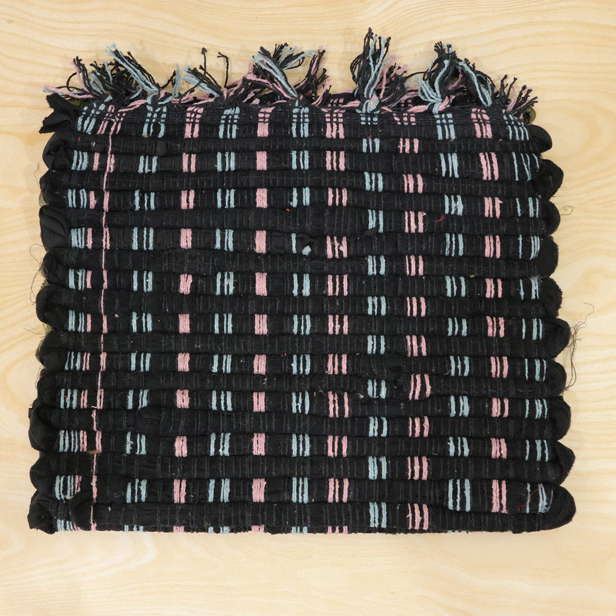 Woven floor mat door use