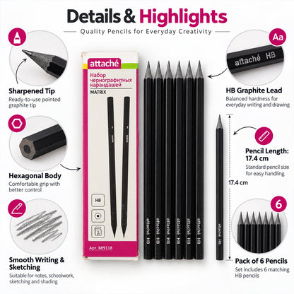 Writing pencils size guide