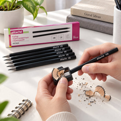 Pencils set view