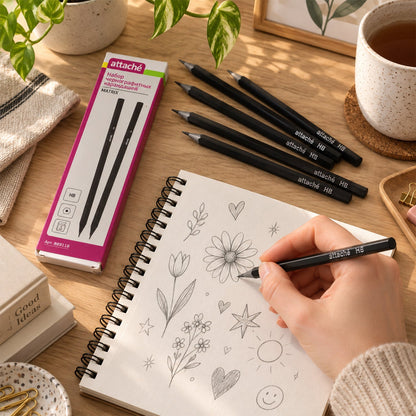 Writing pencils white bg
