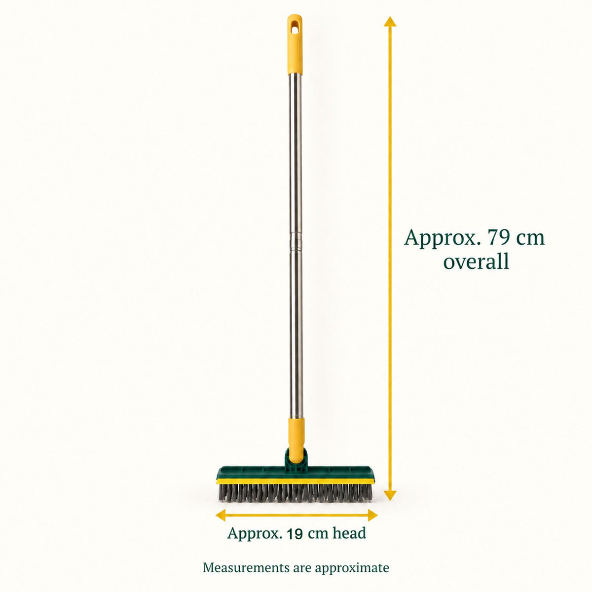 Lightweight 2 in 1 Floor Scrub Brush with Wiper for Women, Easy Cleaning (1 Pc)