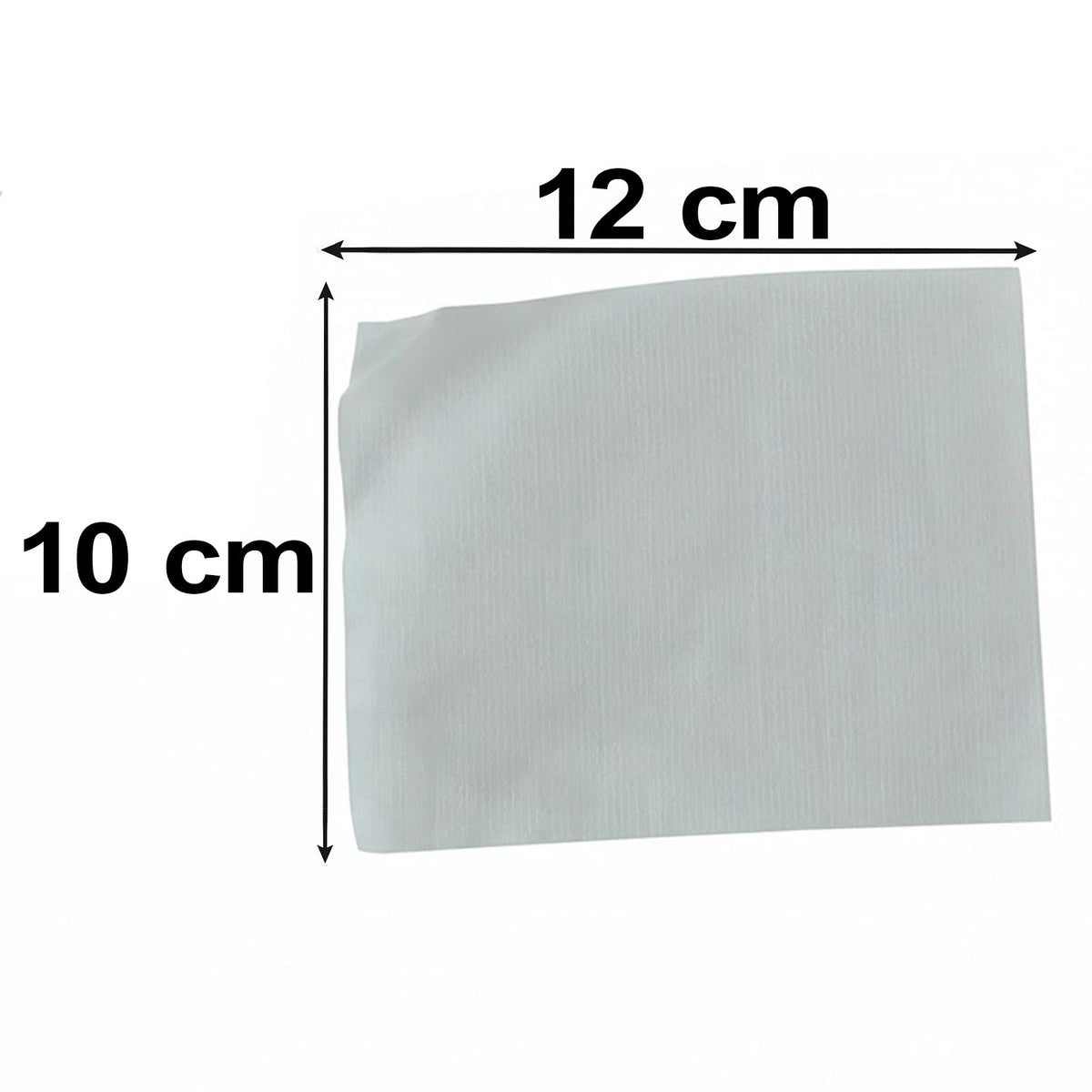 An arrangement of white adhesive sheets and black foot pad sachets laid out on a white background.