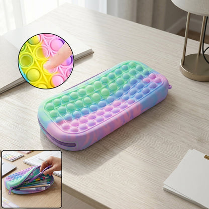 Pop it silicone pencil pouch fidget