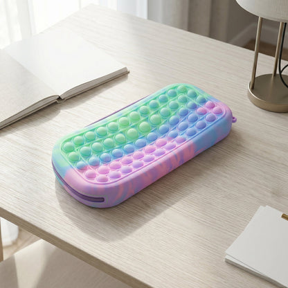 Silicone pencil pouch design view