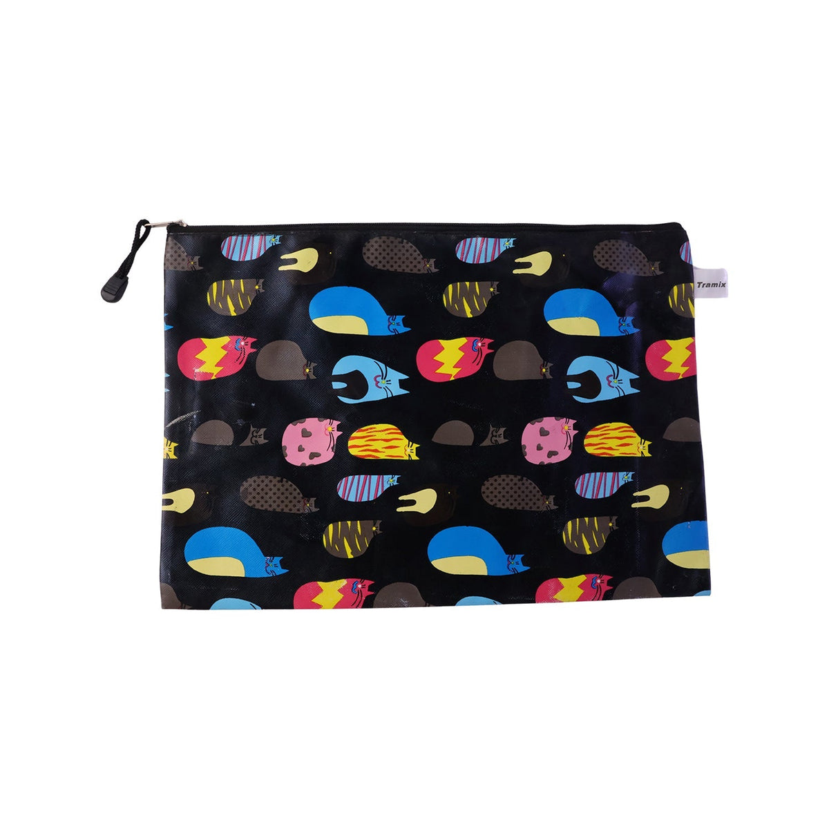 Assorted print waterproof zipper pouch for daily essentials